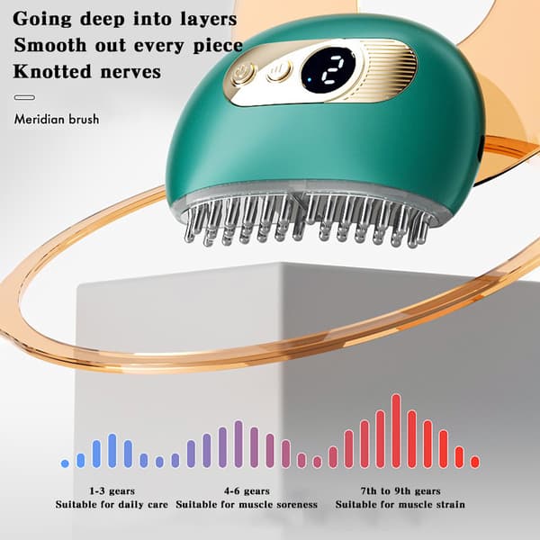 Smart Electric Meridians Massageborste Trådlös Meridians Muddring Skrapmassager White
