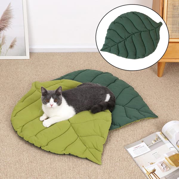 Vaskbar hundsengmatte Komfortabel burunderlag for sofa Kennel og Green Leaf