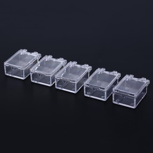 20 rutnät Clear Nail Art Display bricka Glitter Rhinestone Decor S