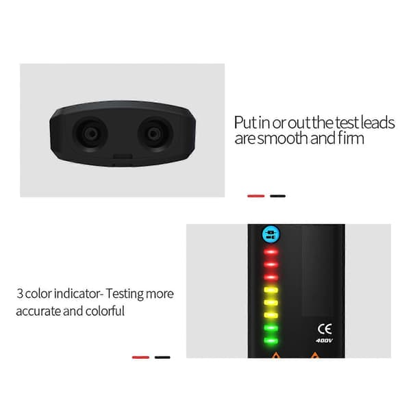 Berøringsfri LCD Digital Dual Mode Smart Multimeter Spændingsdetektor Modstandsfrekvenstester