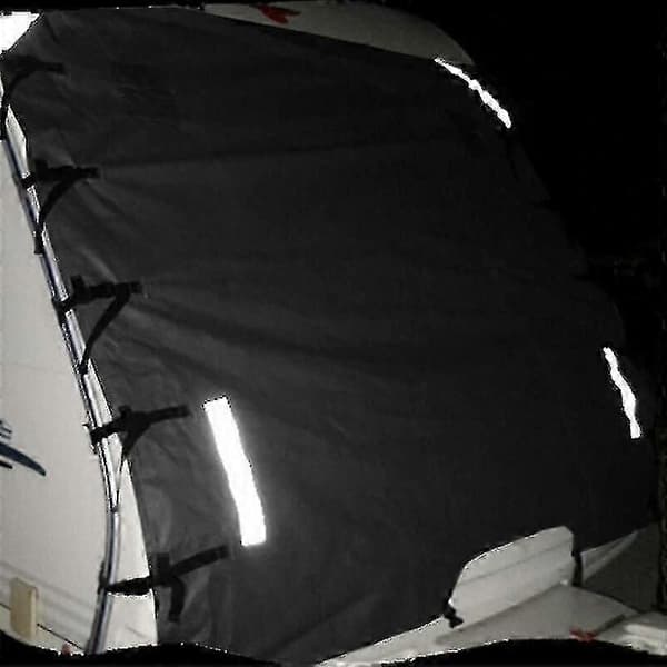 Universal campingvogn front trækkappe beskytter +2 LED-lys skjold støvtæt