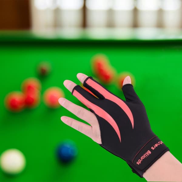 1/2/3 Venstre Hånd Snooker Billard Handske Gave Lavet af Elastisk Pink Black 1 Pc
