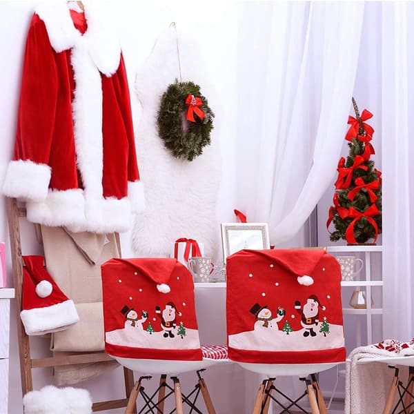 Santa Claus Hat Stolöverdrag, Julstolsöverdrag