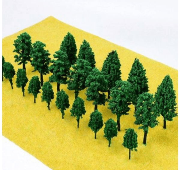 25 Modellträd Modeller Tåg Träd Landskap 3D Modell Träd Landskap