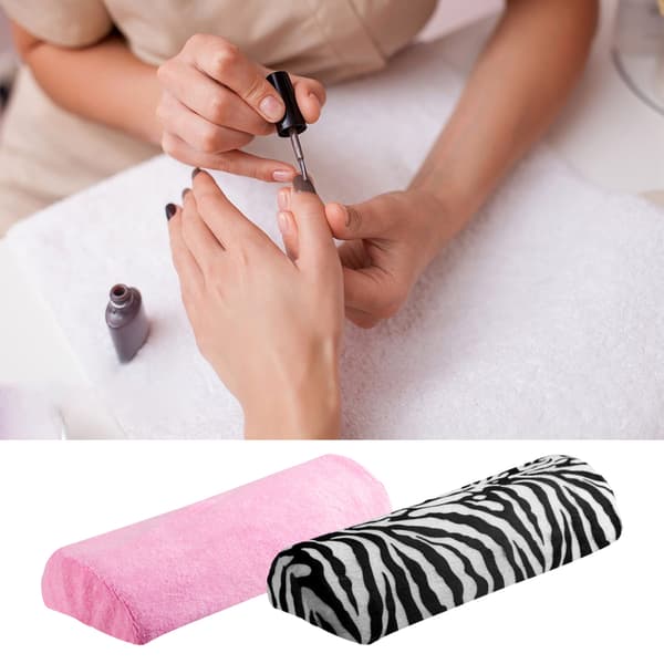 1/2/5 Nail Art kudde Tättvävt siden sammetstyg För zebra-stripe 1 Pc