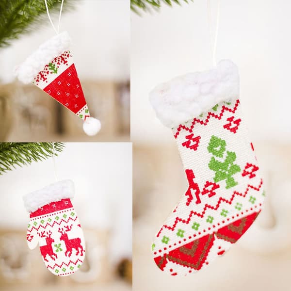 3st Juldekoration Xmas Tree Hängande förpackningsdelar