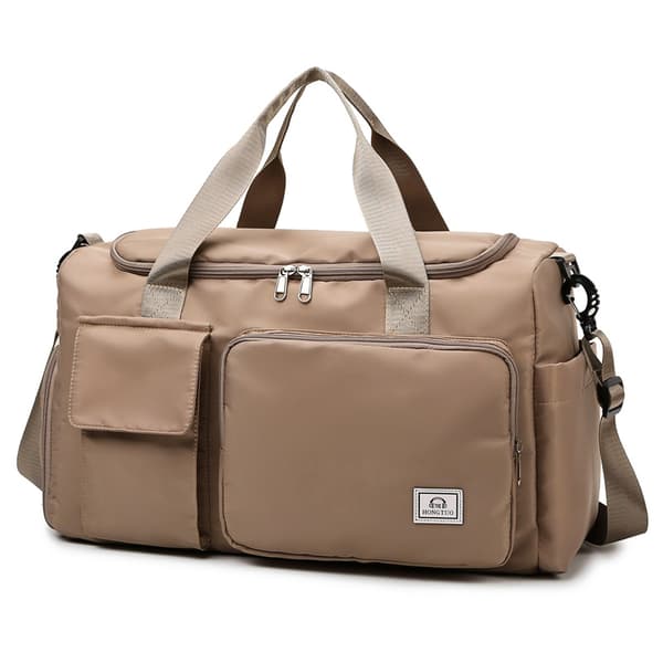 Håndbagage sportstaske med stor kapacitet, khaki