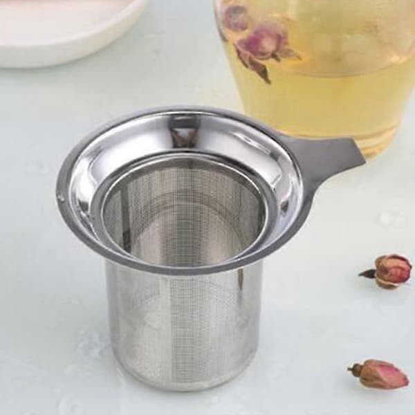 Återanvändbar Teinfuser i Rostfritt Stål, Te-Sil, Tekanna, Tepåse, Kryddfilter, Dryckesvara