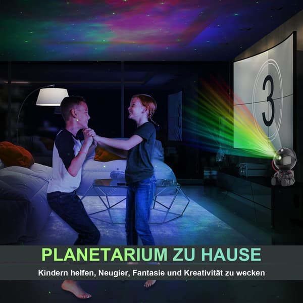 LED Natlampe Astronaut Stjerne Galaxy Projektor til Børneværelse