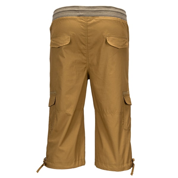 adies suorat lahkeet Cargo-housut yksiväriset alaosat Light Ginger Yellow L