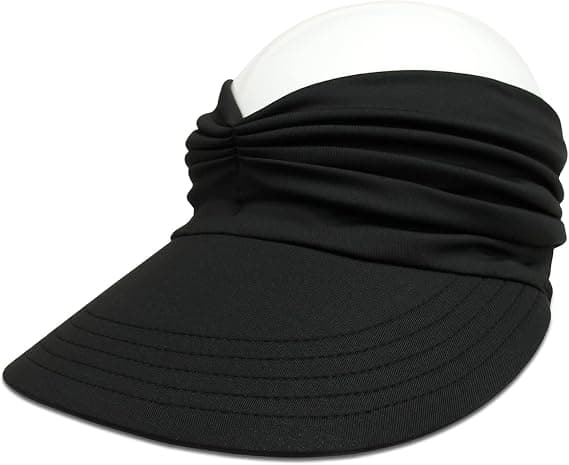 Solhatt for kvinner med bred brem, UV-beskyttelse, sammenleggbar strandhatt Qui
