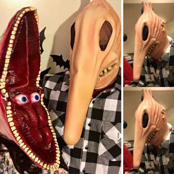 Voksen klassisk gavemaske Halloween kostymefesttilbehør A