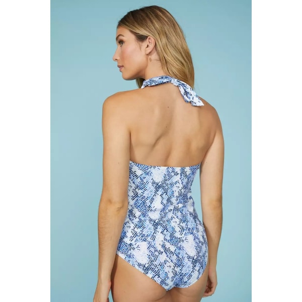 Debenhams Dam/Dam Abstrakt Tankini Set Blue 10 UK