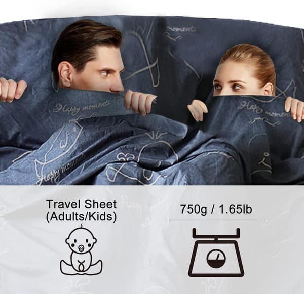 Sovepose Trekk, 230 x 180 CM, Polycotton Dobbel Sovepose