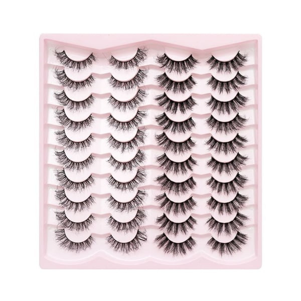 Løsnegler Falske Øyevipper Cat-Eye Vipper Faux Mink Vipper Naturlig utseende Fluffy Wispy vipper som ser ut som extensions 4