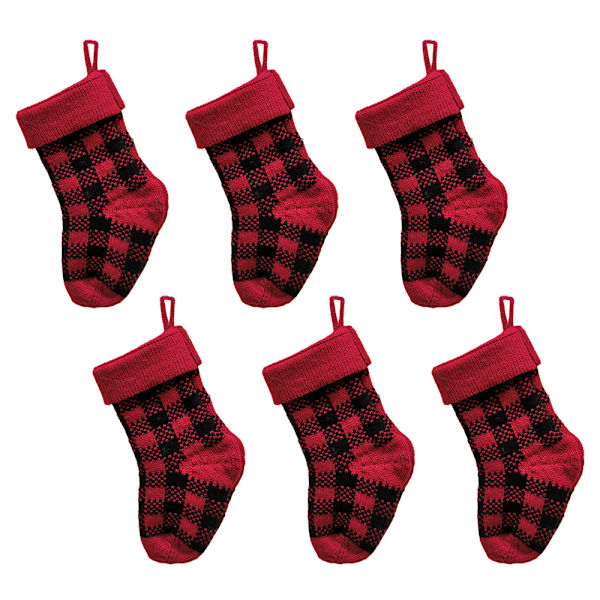 LimBridge Jul Ministrumpor, Kabelstickad Stickad Rustik red