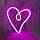 Heart Shape LED Neon Light - Neon vägglampa eller USB driven - Neon