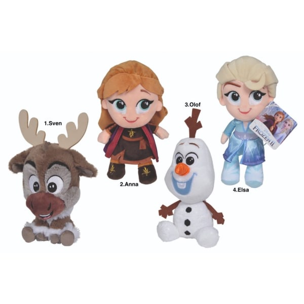 Gosedjur mjukisdjur Plush Disney Chunky Frost II Frozen Elsa Ann 2 Anna
