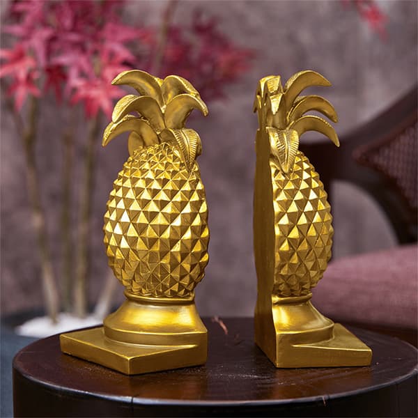 2 ST Creative Golden Pineapple Bokstöd, Heminredning