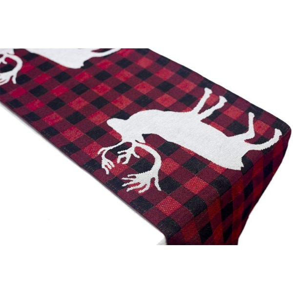Joulu Punainen ja Musta Buffalo Ruudullinen Pöytäliina Decorati