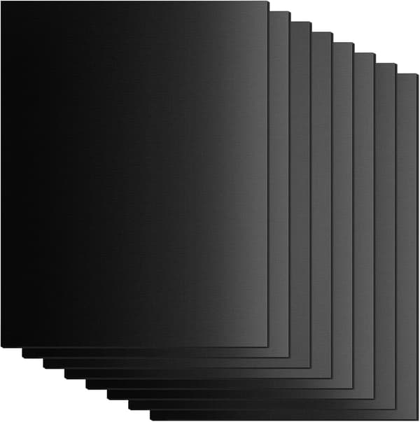 Sett med 8 BBQ Grillmatter - 40x33cm - Teflonmatte, ikke-klebende og PF