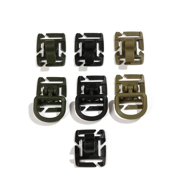 1/2/5 st D Ring Clip Mountain Clamp SVART 1 STIL 1 STIL 1