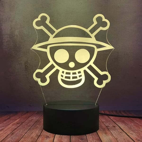 One Piece rufy Night Light Anime periferiche decorazione del Desktop controllo magnetico lampada lunare bambini divertenti regali di festa  26