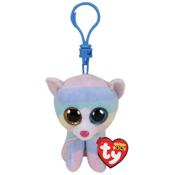 TY Beanie Boos HEATHER Kissa sarvella Klipsi multicolor