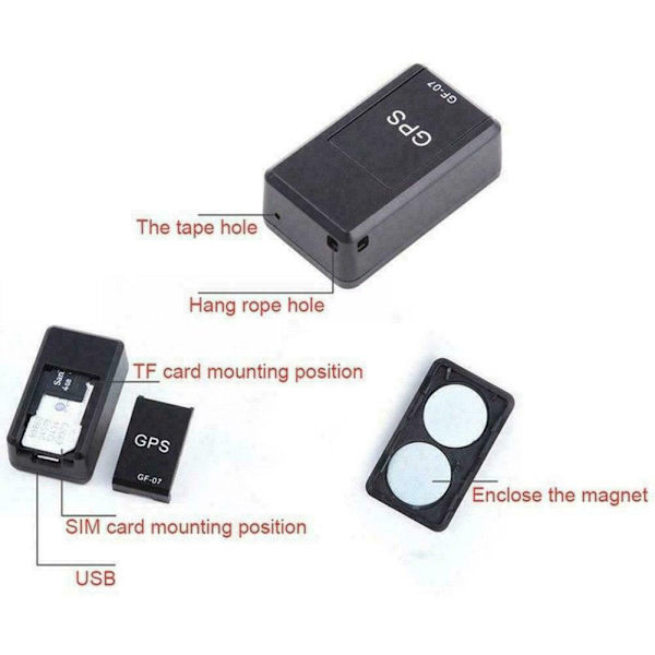 Model Mini Realtids GPS Tracker Fuld dækning Til Køretøjer Bil Børn Ældre Hunde & Motorcykler Magnetisk Lille