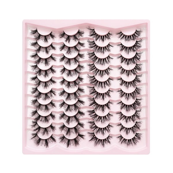 Løsnegler Falske Øyevipper Cat-Eye Vipper Faux Mink Vipper Naturlig utseende Fluffy Wispy vipper som ser ut som extensions 13