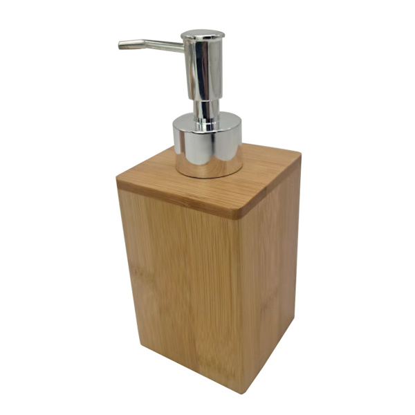 Saippuapumppu Bamboo 200ml Volumetrinen Pumppu Annostelija Täytettävä