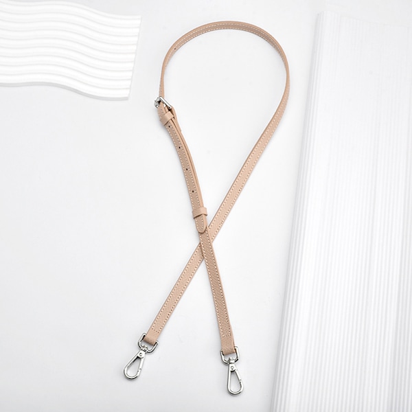 1Set Väskrem För Mini Punch-Free Läder Axelrem Black