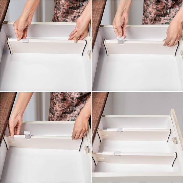 Modulära Plastlådeavdelare (2-pack) - 37,5 x 10 cm - Expan
