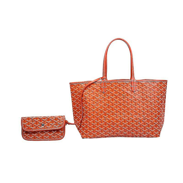 Taske Stor kapacitet Tote Taske Mor Taske Håndtaske Gaver Orange L