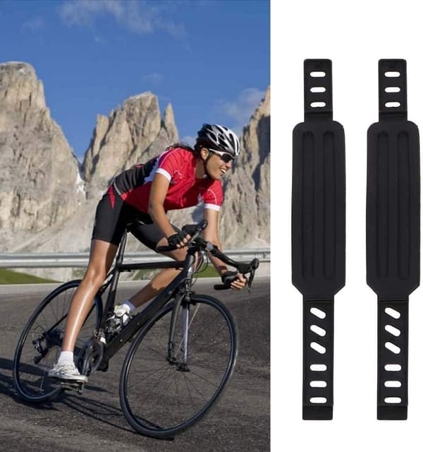 Motionscykel Pedalstropper, 1Par Gummi Pedalstropper, Universal
