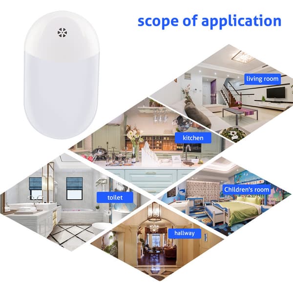 Litet nattljus 4-delat set sovrumskorridor Smart Plug-in Light