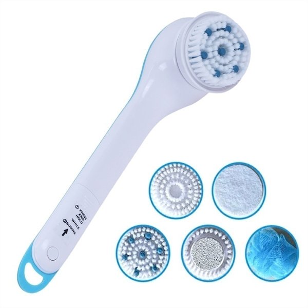 5 i 1 Rengöring Duschborste Bath Spin SPA Massager without battery