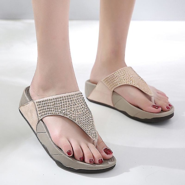 Fit Flop Dam Glitter Toe Post Sls apricot 40