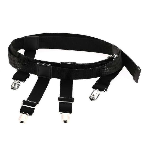Mænd Kvinder Elastisk Nylon Taljebælte Med Strømpeholder Clips Strømper Bukser Jeans Holder Stropper