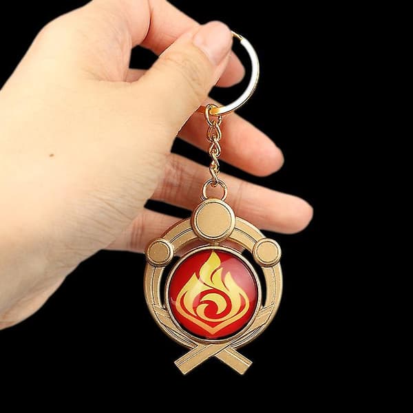 Spel Genshin Impact Vision Element God's Eye 7 Element Dubbelsidig Gl