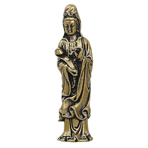 Ny miniatyr Buddha Guan Yin Bodhisattva brons Buddha bronsstaty