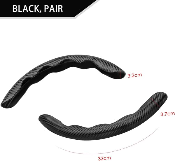 Universal Carbonfiber Bilratstyrebetræk Segmenteret Bil St