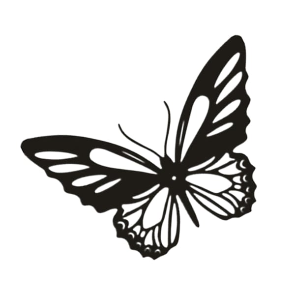 3 Count Metal För Butterfly Wall Art för sovrum Utsökt