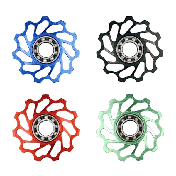 Polkupyörän 11T 13T 17T keraaminen laakeri Jockey Wheel takavaihtajalle Ohjausrulla MTB maantiepyörä Alumiiniseos Hihnapyörä Id null - 17 Black