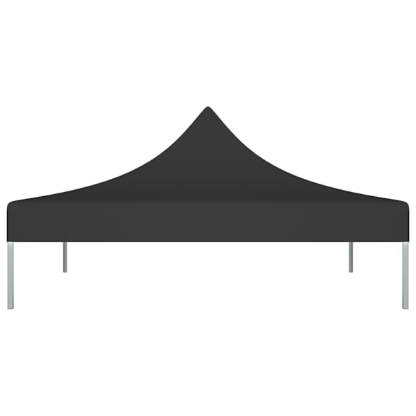 vidaXL Party-teltan katto 3x3 m musta 270 g/m² black