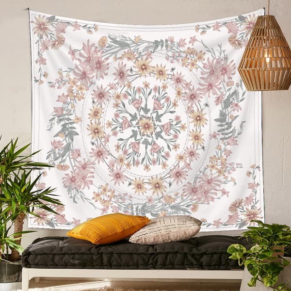 150×200cm Bohemsk billedvev - Knust roseblomst, billedvev