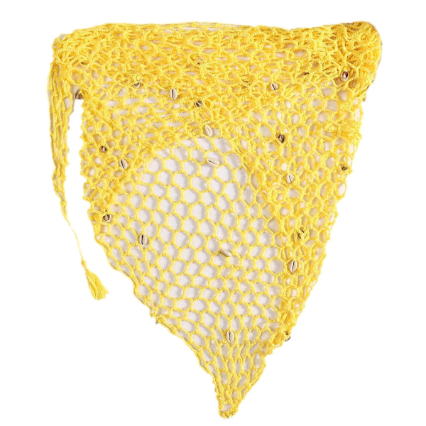 Dambaddräkt Sarong-omlottkjol Beach Cover Up Baddräkt Bikini Cover-Ups Badkläder Yellow