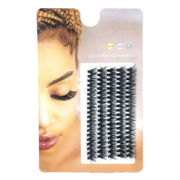 5 rader individuelle vipper Naturlige Myke 15MM 15mm40D