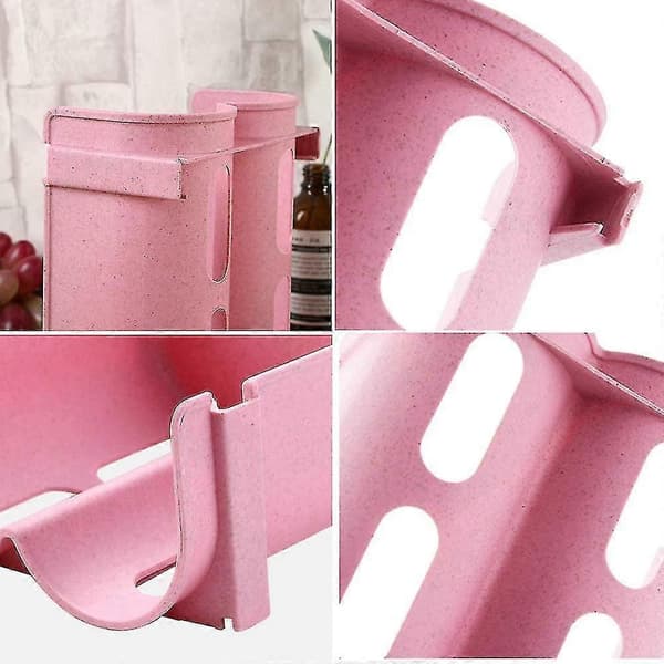 Kjøleskap Flaskestativ, Stablebart Flaskestativ Plastflasker (1 stk - Rosa)
