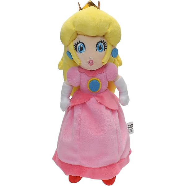 9,4" Super Mario Princess Peach Plyschleksak fylld docka Barn Flickkollektion Presenter